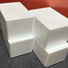 60サイズ　発泡スチロール箱　蓋付き　4個の画像