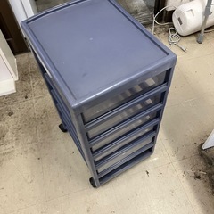 ロ 2508-780 6段収納ケース 書類チェスト キャスター付き 中古の画像