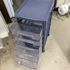 ロ 2508-780 6段収納ケース 書類チェスト キャスター付き 中古の画像