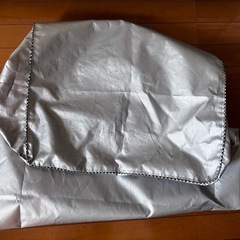  洗濯機カバー 屋外 防水 防塵 防UV  3面 バックル付き シルバー [ 対応5-7kg (56x58x92cm) ]の画像
