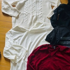 レディース　ニット　パーカーの画像