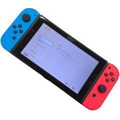 186000 現状品 Nintendo 任天堂 ニンテンドウ Nintendo Switch HAC-001  ネオンブルー [250612HM010093]の画像