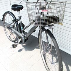 中古自転車 YAMAHA 電動アシスト自転車 PAS CITY PA27CS5 内装5段変速 27インチ バッテリー8.7Ah バッテリー長押し5点点灯 満タン35km走行可 通勤 通学 近所のお出掛けなどにの画像