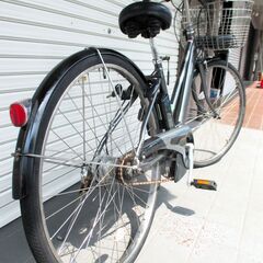 中古自転車 YAMAHA 電動アシスト自転車 PAS CITY PA27CS5 内装5段変速 27インチ バッテリー8.7Ah バッテリー長押し5点点灯 満タン35km走行可 通勤 通学 近所のお出掛けなどにの画像