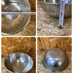 a(7442) ステンレス 調理用 ボウル 3個セット ボール 飲食店 製菓用器具 調理用品の画像