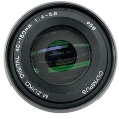 186000 現状品 OLYMPUS オリンパス OLYMPUS レンズ（ズーム） M.ZUIKO DIGITAL 40-150mm 1;4-5,6 58 [250611HM220002]の画像