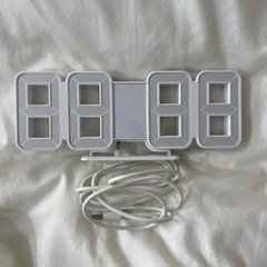 LED デジタルウォールクロック USB給電 壁掛け置き型時計の画像