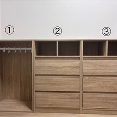 無料。子供部屋に可愛いチェストの画像