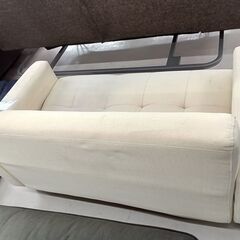リユースのサカイ栃木店★ジモティ割あり★  ソファー クリーム W113×D62×H65 クリーニング済み TC10421の画像