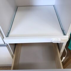 【ジャングルジャングル岩出店】【B31】食器棚 ホワイト 幅81cm×奥行45cm×高さ180cm  中古 家具 和歌山 岩出市 紀の川市 海南市の画像