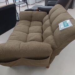 リユースのサカイ栃木店★ジモティ割あり★ NITORI ソファ ブラウン W119×D63×H67.5 クリーニング済み TC10423の画像