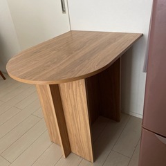 美品　ホーム カフェ 半楕円 テーブル の画像