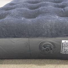 △ ゲオ Air Bed エアーベッド シングルベッド シングル GRIU-AB EOD128 BK 手動エアーポンプ付き 動作確認済の画像