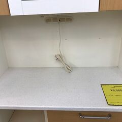 【ジャングルジャングル岩出店】【B32】食器棚 ナチュラル  幅90cm×奥行44.5cm×高さ190cm 中古 家具 和歌山 岩出市 紀の川市 海南市の画像