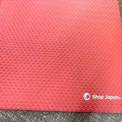ショップジャパン エクササイズマット レッド×ブラックの画像