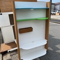 【MARGINAL/マージナル】　収納棚　カラフル　ポップ　棚　本棚　シェルフ　キッズ　おもちゃ置き　おもちゃ収納棚　収納家具【横100奥15.5高154.8】【２台あります】【１台の価格】の画像