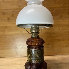 日本製 昭和大正 ガラスオイルランプ 未使用 保管品 の画像