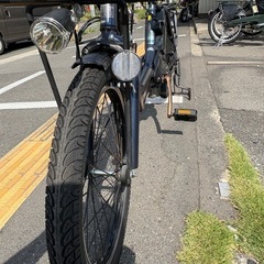 中古20インチ Panasonic電動アシスト自転車　12Ah4点灯　大阪の画像