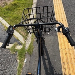 中古20インチ Panasonic電動アシスト自転車　12Ah4点灯　大阪の画像