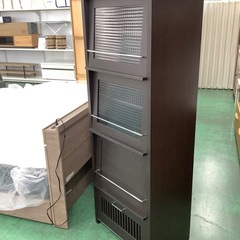 家具ならトレファク吉川店！！   アート50　キャビネット　フラップ扉4段　ブラウンの画像