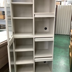 家具ならトレファク吉川店！！   　フラップキャビネット　ハイタイプ　ホワイトの画像