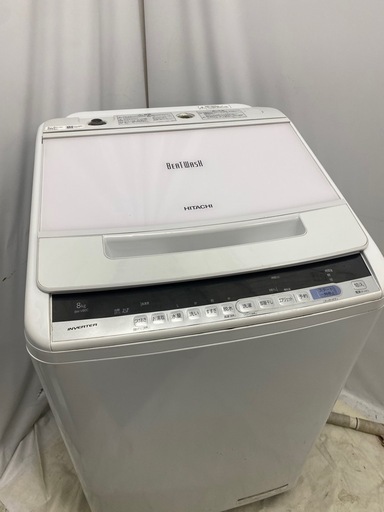 名古屋市内無料配送50★ビートウォッシュ 2018年 BW-V80C 日立 ビートウォッシュ BW-V80C 2018年製 美品 可動