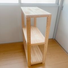 引っ越し処分｜ニトリ 木製シェルフ／ウッドラック（使用1年未満・美品）の画像