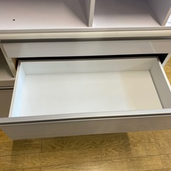 ⭐️シンプル⭐️キッチンカウンター ハイグロス 収納力抜群 フルオープン引き出し No.2476 KEの画像
