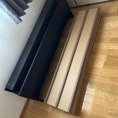 セミダブルベッドフレーム ブラック 解体済み・直接引き取りの画像
