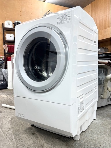 札幌引取り歓迎 22年製 東芝 TOSHIBA ZABOON ドラム式洗濯乾燥機 TW-127XP2L-W 洗濯12kg/乾燥7kg 左開き