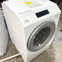 札幌引取り歓迎 22年製 東芝 TOSHIBA ZABOON ドラム式洗濯乾燥機 TW-127XP2L-W 洗濯12kg/乾燥7kg 左開きの画像