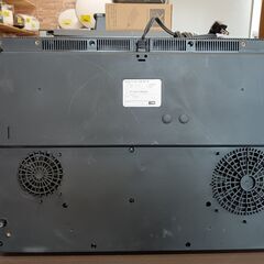 IRIS OHYAMA　2口IHコンロ 　IHクッキングヒーター　IHK-W1-B　2017年製　サイズ（約）幅560×奥400×高60　　■近隣配送無料 買取GO‼　栄和店の画像