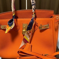 オリジナルトートバッグ ハンドバッグ2wayオレンジ30ハンドルカバーセット並行の画像