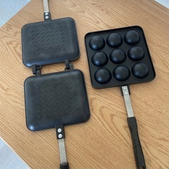 未使用ホットサンド、たこ焼きメーカーの画像