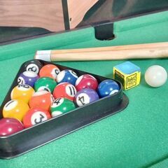 【S22】卓上ビリヤード/ミニサイズ/POOL TABLE/ゲーム/サイズ横約50㎝/現状品の画像
