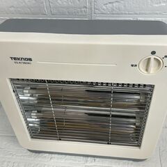 テクノス 電気ストーブ ES-K730 2023年製 ホワイト 400W/800W TEKNOS ヒーター 暖房器具 薄型ヒーター 札幌市 白石店 の画像