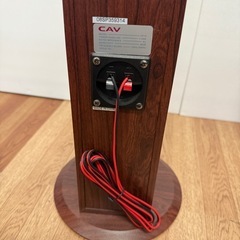 未使用品保管品　CAV　DP10　スピーカー　2台セット　木目調の画像