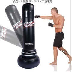 新品　グローブ付き　サンドバッグの画像