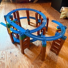 プラレール 立体レイアウト 3段　高架レールセットの画像