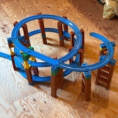 プラレール 立体レイアウト 3段　高架レールセットの画像