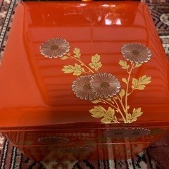 ③越前塗り三段重箱・蓋付き汁椀5・茶器入れの画像