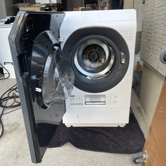 f●■SHARPシャープ・ドラム式洗濯乾燥機プラズマクラスター【ES-W112】左開き・大型・洗濯11kg/乾燥6kgの画像