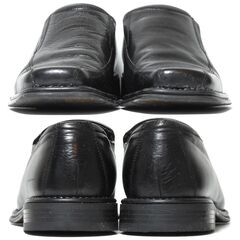 duchini メンズ スクエアトゥレザーシューズ 25.0cm相当？ 4012 ビジネスシューズ スリッポンシューズの画像