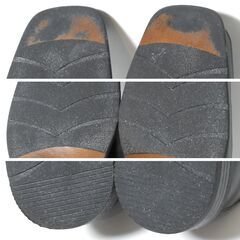 duchini メンズ スクエアトゥレザーシューズ 25.0cm相当？ 4012 ビジネスシューズ スリッポンシューズの画像