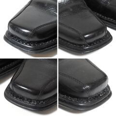 duchini メンズ スクエアトゥレザーシューズ 25.0cm相当？ 4012 ビジネスシューズ スリッポンシューズの画像