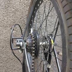 整備済みの小径タイヤ自転車の画像