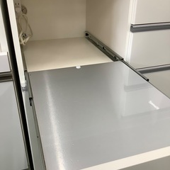 家具ならトレファク吉川店！！   Pamouna 　2枚扉レンジボード　ホワイトの画像