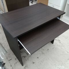 リユースのサカイ栃木店★ジモティ割あり★  パソコンテーブル ダークブラウン W80×D52.5×H66.5 クリーニング済み TC10429の画像