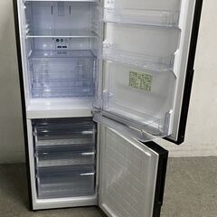 シャープ 2ドア冷凍冷蔵庫 310L メガフリーザー プラズマクラスター SJ-AK31F-B ブラック系 2020年製 中古家電 店頭引取歓迎 R10031の画像