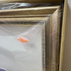 【新品 半額以下】大額 大型 額縁 フォトフレーム ポスター 油絵 F10 サイズ シルバー 8164の画像